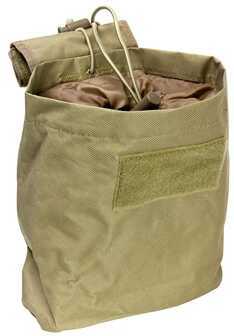 NCStar CVFDP2935T Folding Dump Pouch Canvas Tan 7.5" L x 8.5" H x 3.5" W Exterior