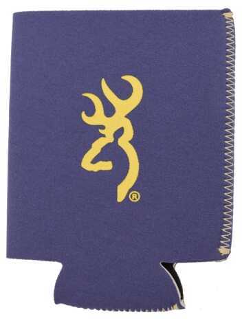 Brn Can KOOZIE Navy/YEL