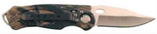 Accusharp 704C Sport 3" Folding Plain Stainless Steel Blade Camo Anodized Aluminum Handle