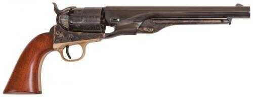 Cimarron 1860 Army Civilian Percussion Revolver .44 Caliber 8" Barrel, Case Hardened, Brass Walnut Grip, Standard Blue