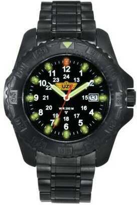 Uzi Defender Tritium Watch - Red Face W/Black Nylon Strap