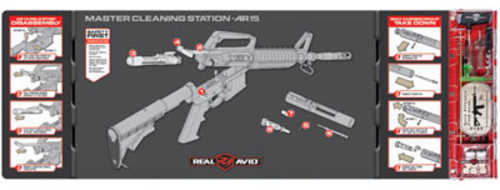 Real Avid/Revo AVMCSAR Master Cleaning Station AR15 223 Rem,5.56 Nato Rifle Bronze, Nylon