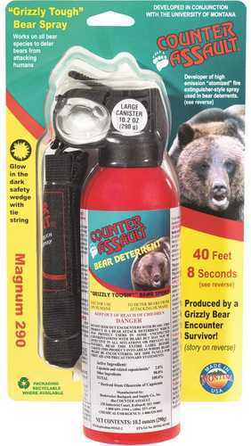 Counter Assault 15067035 Bear Spray W/Holster 32 ft-7 Seconds Range 10.20 Oz