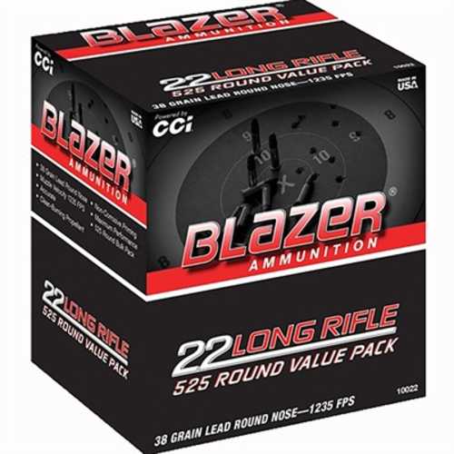 22 Long Rifle 38 Grain Lead Round Nose 525 Rounds CCI Ammunition