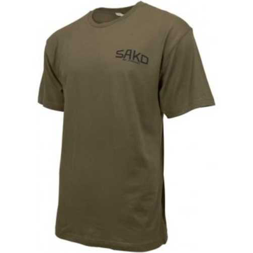 Sako T-Shirt W/Old SKOOL Logo Medium Army Black