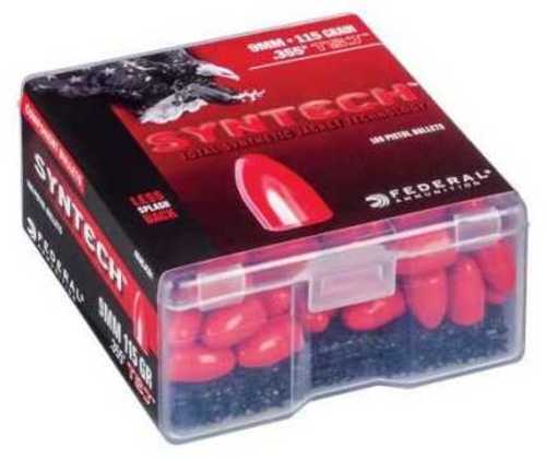Federal AE9SJCB1 Syntech Component 9mm Luger .355 115 Gr Total Jacket Flat Nose 100 Box