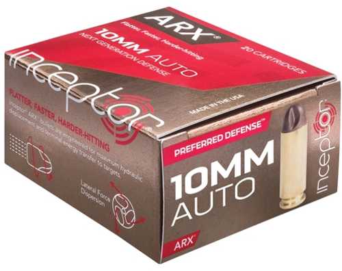 10mm 90 Grain ARX 20 Rounds Inceptor Ammunition