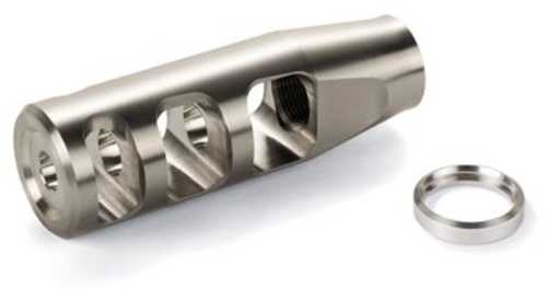 Jp 3-Port Compensator 22 Caliber 1/2-28 Titanium Silver