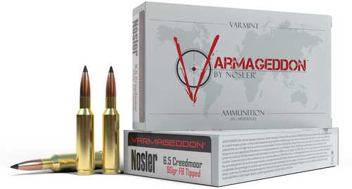 6.5 Creedmoor 90 Grain varmint Tip 20 Rounds Nosler Ammunition