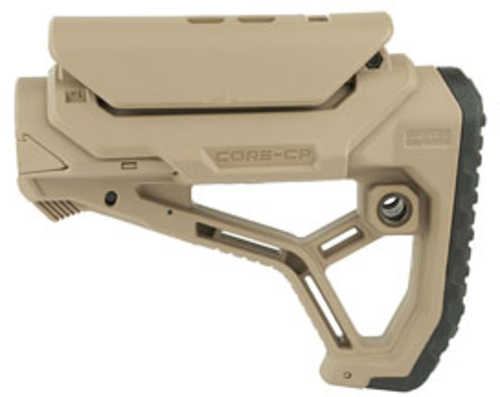 F.A.B. Defense Buttstock AR-15 /M4 FDE Adj Cheek Piece