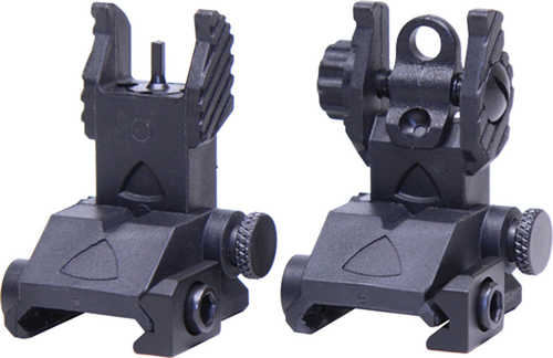 GUNTEC AR-15 EZ Sights Poly Back Up Thin Iron Sight Set