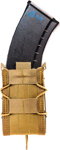 High Speed Gear Rifle TACO Single Magazine Pouch MOLLE Fits Most Magazines Hybrid Kydex and Nylon Coyote Brown 11T
