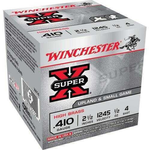 410 Gauge 2-1/2" Lead #4  1/2 oz 25 Rounds Winchester Shotgun Ammunition