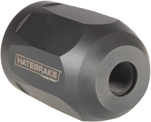 Maxim MXM47707 Hate Brake Octagon 5.56 Nato Muzzle 1/2"-28 tpi Black DLC 17-4 Stainless Steel/6Al-4V Titanium