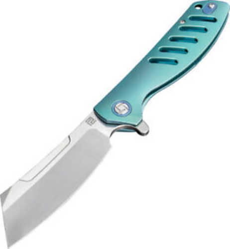 Artisan Tomahawk Folder 3.94in M390 Blade Green Titanium