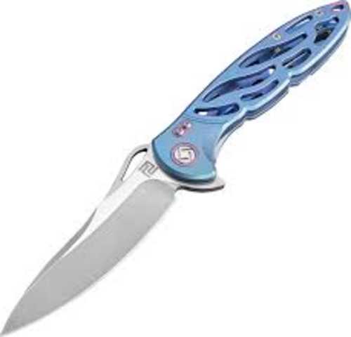 Artisan Hoverwing Folder 3.94 S35VN Blade Blue Titanium