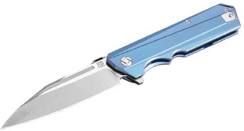 Artisan Littoral Folder 3.54 in Blue Titanium Handle S35VN