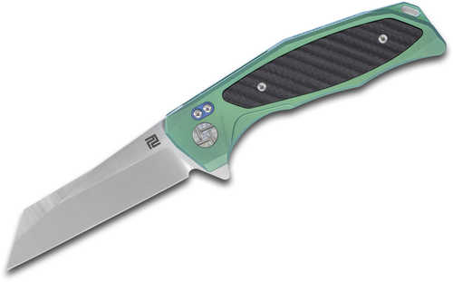 Artisan Megahawk Folder 3.62in S35VN Blade Green Titanium