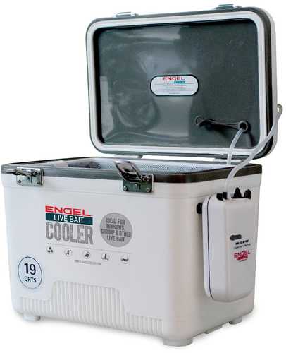 Engel Live Bait Coolers White w/ Net 19 Qt ENGLBC19-N