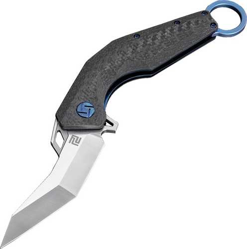 Artisan Cobra Folder 3.15 in S35VN Blade Blue Titanium HANDLE