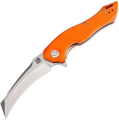 Artisan Eagle Folder 3.46 in D2 Blade Orange G-10 Handle