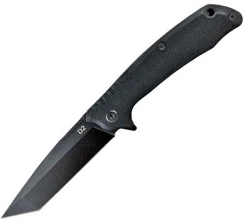 ABKT Elite Blue Shield Tanto 3.5" Bearing Pivot D2 Steel