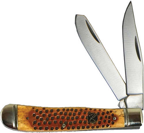 ABKT Roper Pit Viper Trapper Carbon 3.25" Blade Jigged Bone