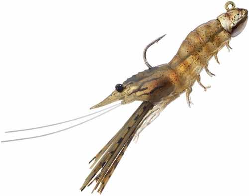 LT FLEEING SHRIMP 3.5" BROWN