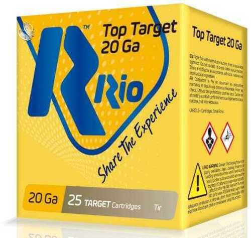 Rio Ammunition TT208 Top Target 20Gauge 2.75" 7/8Oz 8Shot 25 Per Box/10 Case