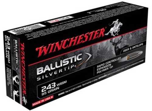 243 Win Super Short Mag 95 Grain Ballistic Tip 20 Rounds Winchester Ammunition Magnum