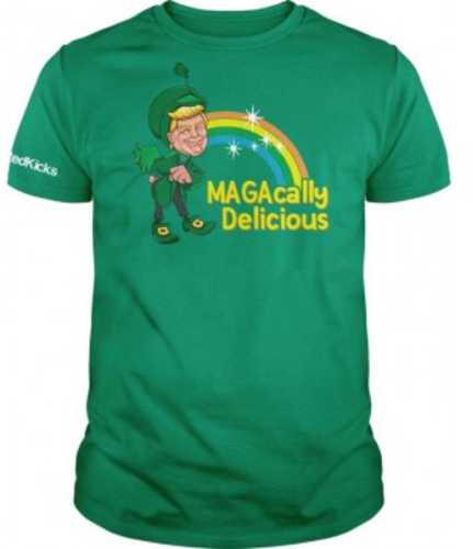 Printed Kicks Magacally Delish Unisex T-shirt Green X-large