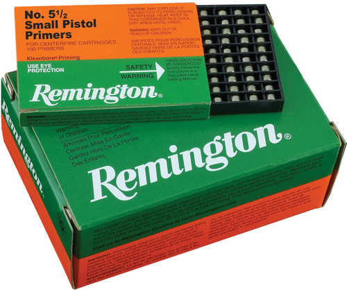Remington Centerfire Primers 5-1/2 Small Pistol 1000/ct