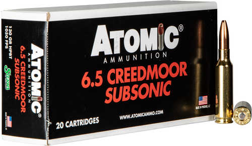 6.5 Creedmoor 130 Grain Hollow Point 20 Rounds Atomic Ammunition