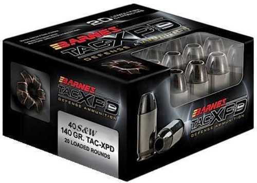 40 S&W 140 Grain Hollow Point 20 Rounds Barnes Ammunition