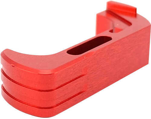 Cross Armory Magazine Catch Extended for Glock 17192223-2426272931-34 Gen4-5 Handgun 7075-T6 Aluminum Red An