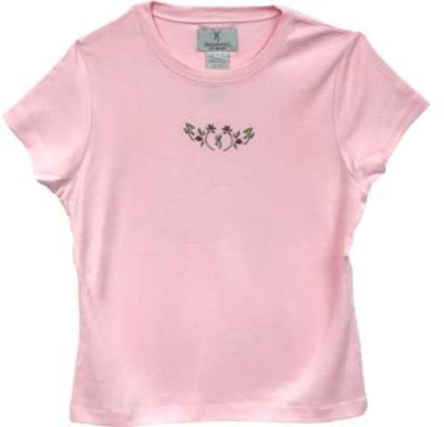 Browning Women's Short Sleeve T-shirt Alpine Flowers Small Blush