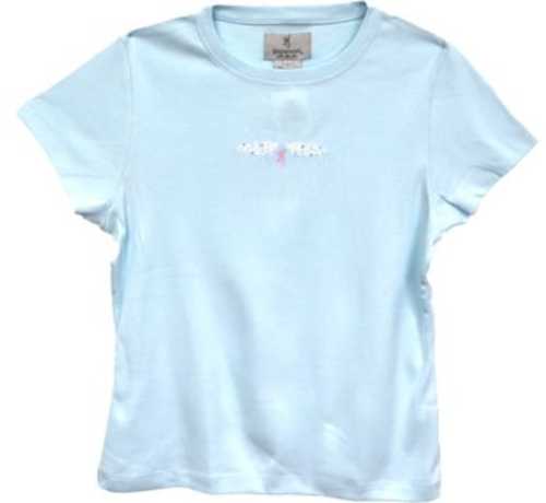 Browning Women's Short Sleeve T-shirt Exp Scroll Medium Ice Blue