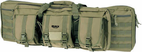 RUKX Gear  Tactical Double Gun Case Green 600D Polyester 36"