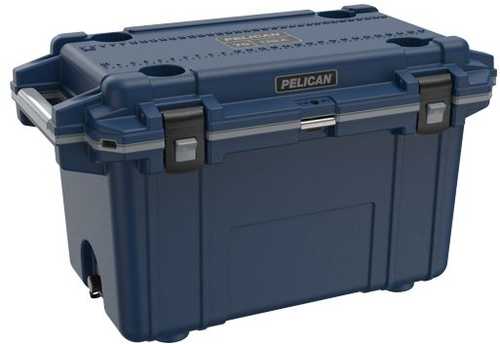 Pelican 70QT Elite Cooler Pacific Blue/Gray Trim