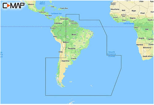 C-MAP REVEAL&trade; Chart - South America - East Coast