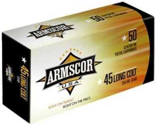 45 Colt 225 Grain Lead 50 Rounds Armscor Ammunition