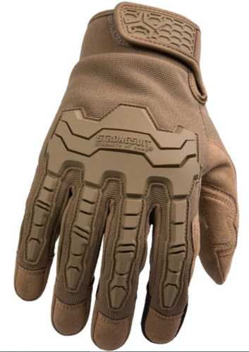 STRONGSUIT Brawny Gloves Med Coyote W/Knuckle Protection