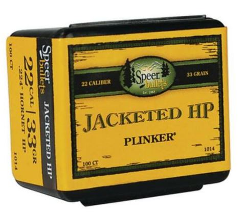 Speer 22 Hornet 33 Grain Hollow Point 100/Box Md: 1014 Bullets