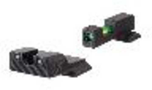 Trijicon Di Night Sight Set S&W M&PM&P 2.0 Sd9/40 VE Tritium/Fiber Optic Green Front Rear Black Frame