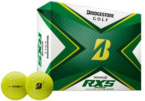 Bridgestone Tour B RXS Golf Balls-Dozen Yellow