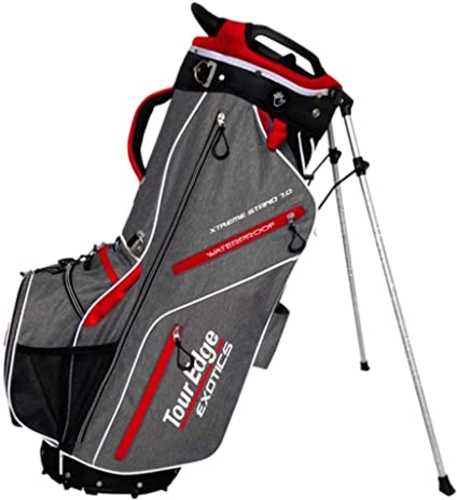 Tour Edge Exotics Xtreme Stand 7.0 Bag-heath-red-white