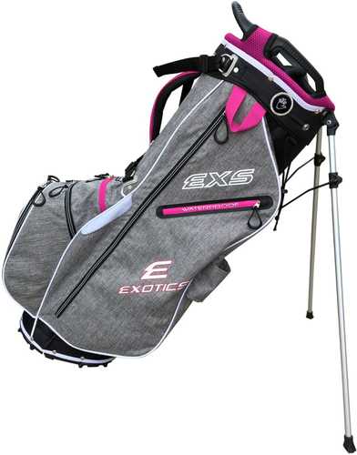 Tour Edge Exotics Xtreme Stand 7.0 Bag-heath-pink-white