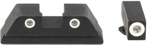 AmeriGlo Fiber Combination Set for Glock 171922-2426-2733-3537-39 Gen1-4 Red Front Black Rear