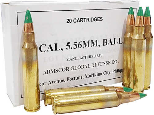 5.56mm Nato 62 Grain FMJ 20 Rounds Armscor Ammunition