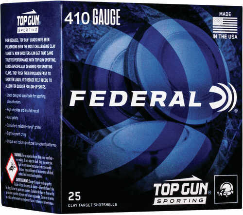 410 Gauge 2-3/4" Lead #8  1/2 oz 25 Rounds Federal Shotgun Ammunition